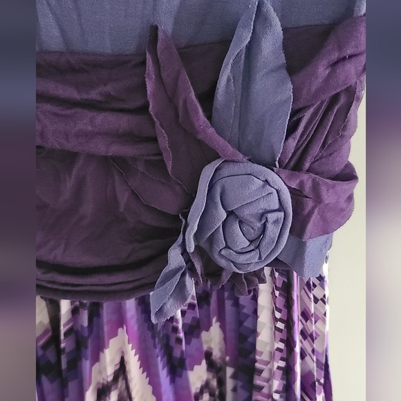 RINASCIMENTO , Lilac  Dress with shevron satin pleated skirt , S - Picture 11 of 11